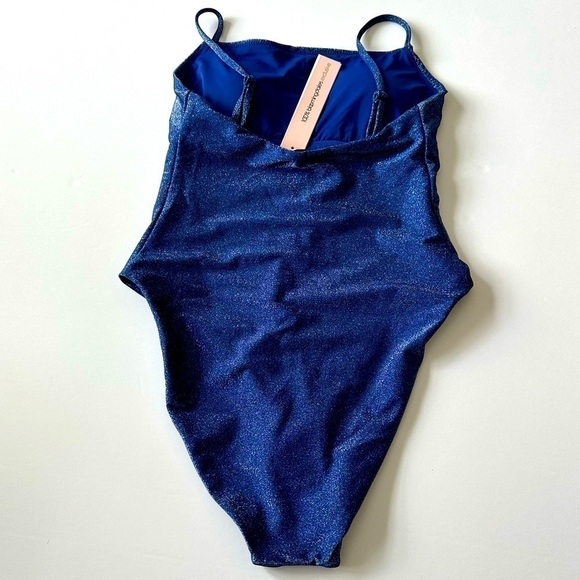 Aqua Swim Square Neck One Piece Swimsuit Size XS Color Sapphire. - Picture 4 of 10
